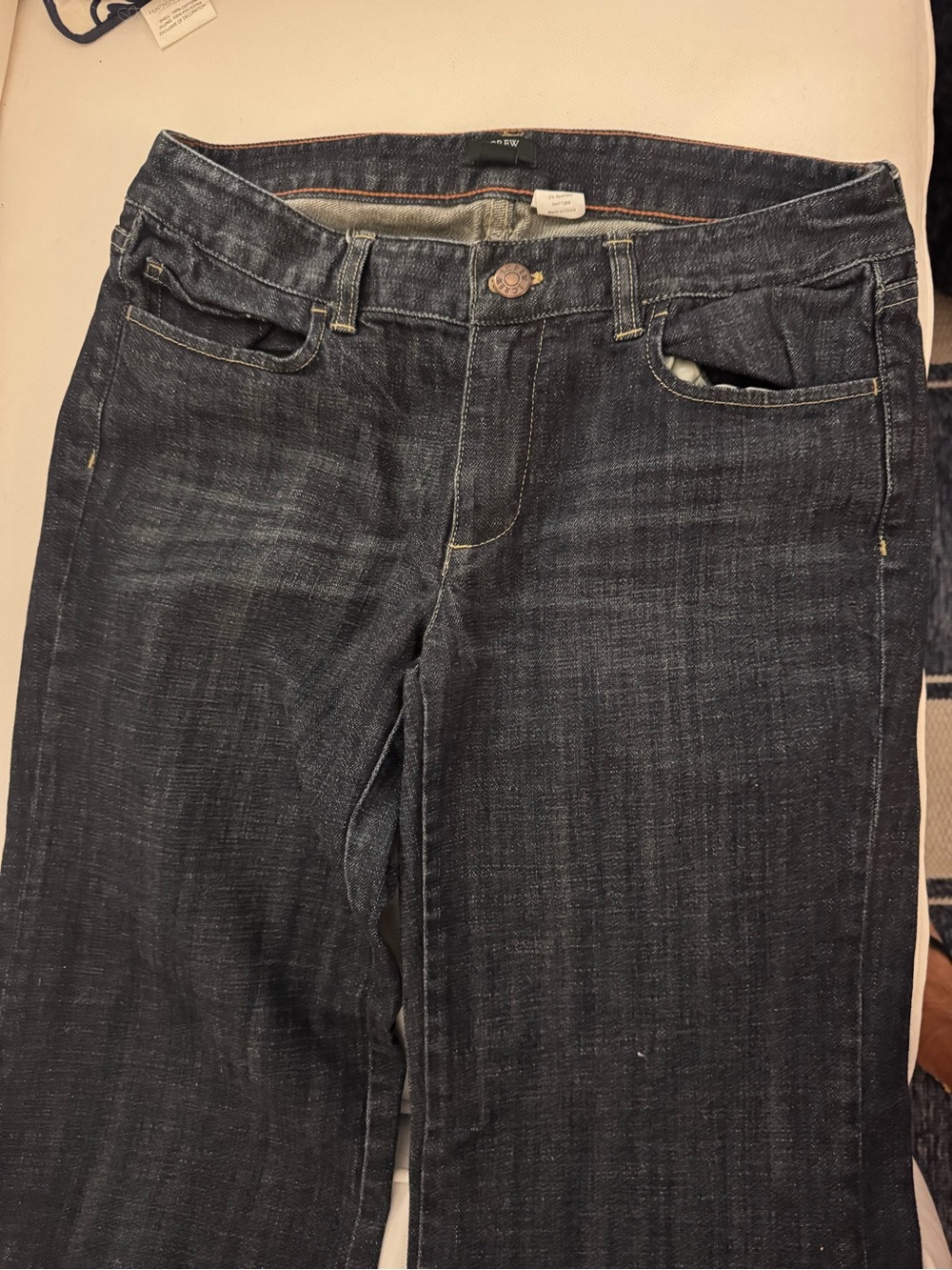 J. Crew Women's Dark Blue Straight Leg Jeans